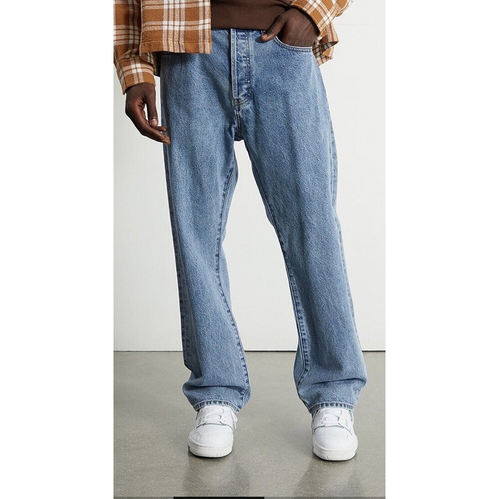 PACSUN Straight Leg Light Wash Blue Denim Jeans Men's Size W 28 X 30